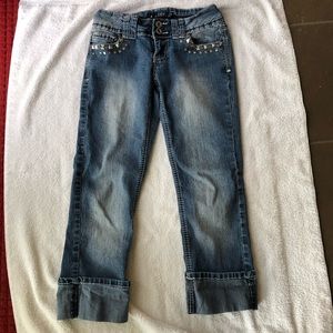 Angels Bling Capri Jeans